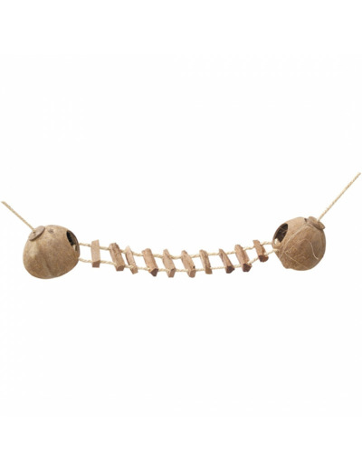 Coconut globehouse avec échelle et corde - 2x130MM