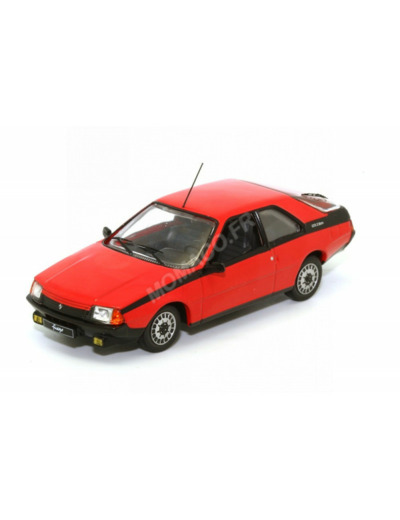 ODEON 1/43 - Miniature RENAULT FUEGO GTX 1985 ROUGE