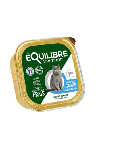 Équilibre & Instinct Chat Senior, Pâtée riche en poisson & aux courgettes - 85g