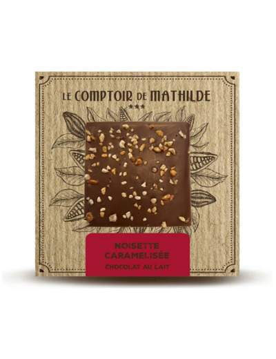 Tablette Noisettes Caramélisées - Chocolat lait - 80G