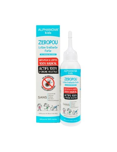 Zéropoux Lotion traitante forte anti poux à l'huile de coco 100ml