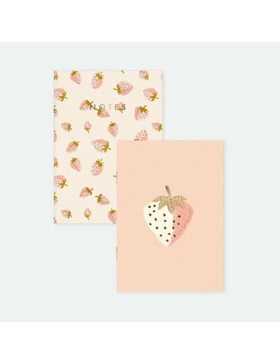 Duo carnets - Strawberries - All the ways to say