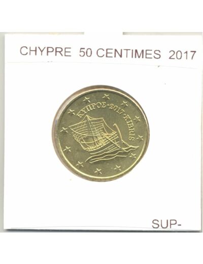 CHYPRE 2017 50 CENTIMES  SUP-