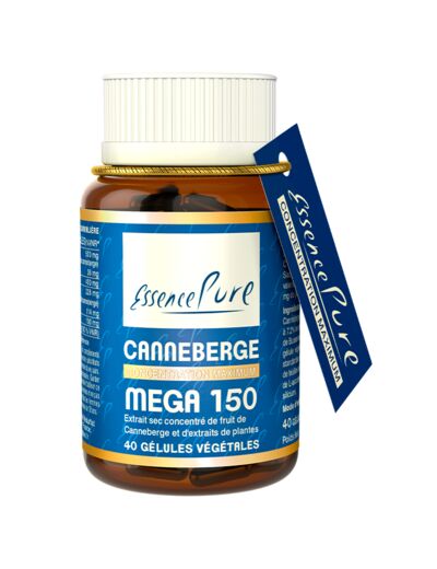 Canneberge 120 PACs - 40 gélules - Essence Pure