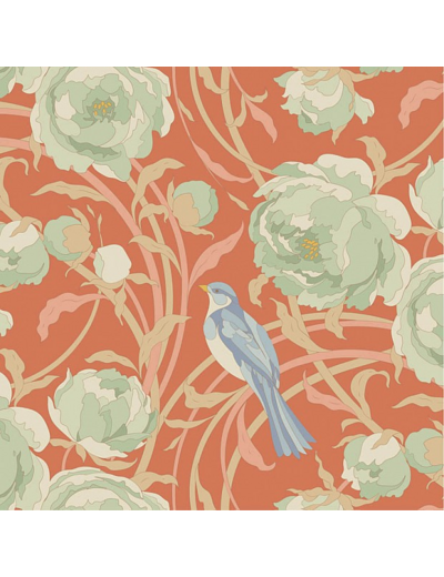 TISSU TILDA SONGBIRD CORA CORAL