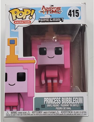 FUNKO POP ANIMATION ADVENTURE TIME X MINECRAFT 415 PRINCESS BUBBLEGUM