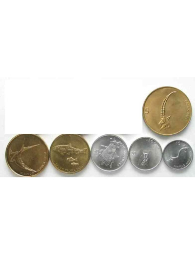 SLOVENIE SERIE 6 MONNAIES 1992 SUP-