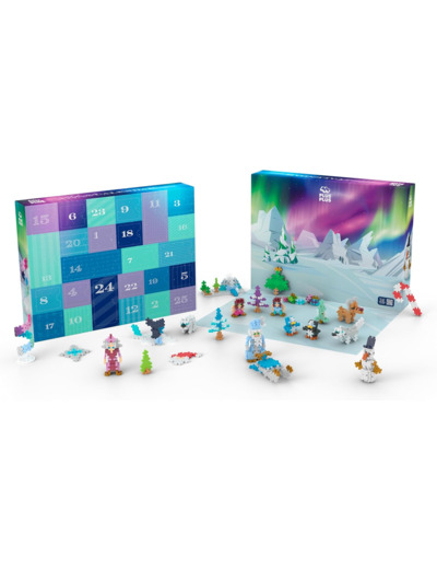 PLUS PLUS - Calendrier de l'Avent avec 25 Surprises