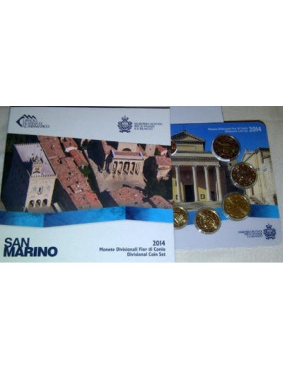 SAINT MARIN 2014 BU SERIE 8 MONNAIES