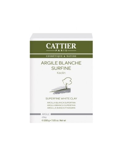 Argile Blanche Surfine Kaolin 200 g