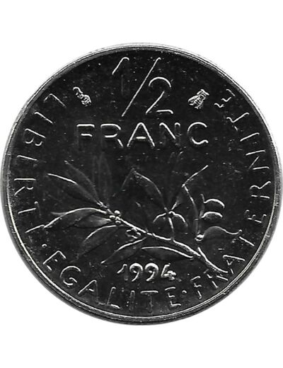 FRANCE 1/2 FRANC ROTY 1994 abeille BU