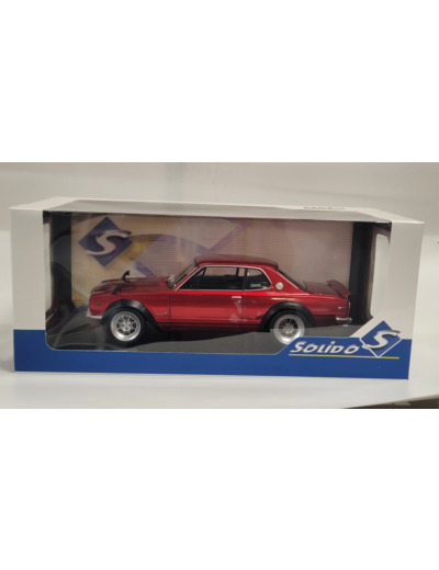 NISSAN SKYLINE (C10) HAKOSUKA 1970 ROUGE SOLIDO 1/18 BOITE D'ORIGINE NEUF