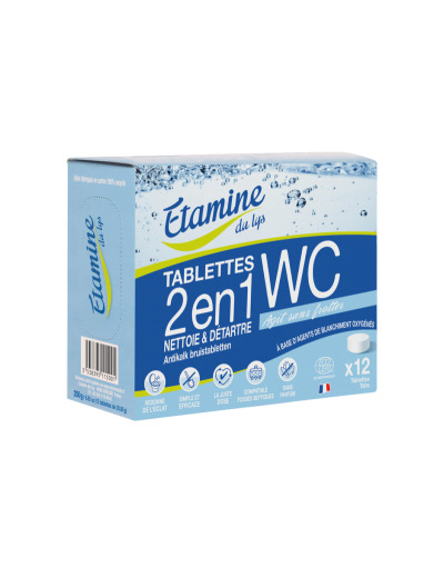 12 Tablettes WC 2 en 1