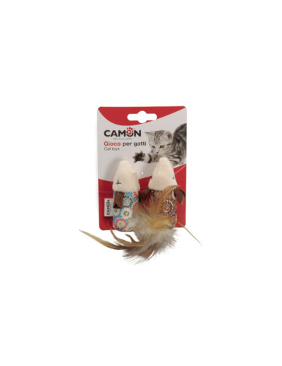 Jouet Chat, Souris florale avec plumes