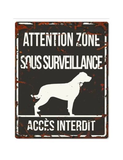 Plaque "Attention" Rottweiler - 4 formats