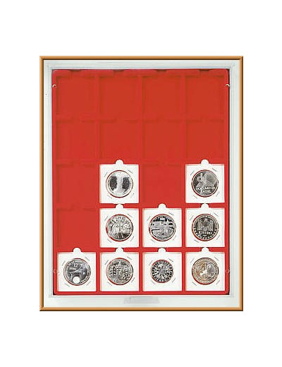 MEDAILLIER MONNAIE 20 Cases 50 X 50 MM