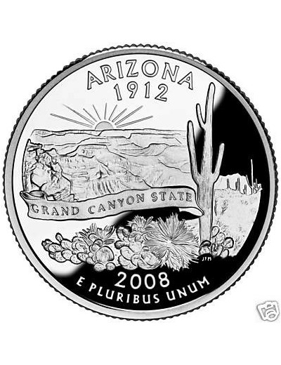 AMERIQUE (U.S.A) 1/4 DOLLAR 2008 D ARIZONA SUP