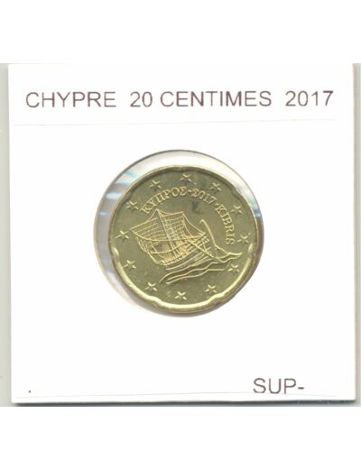 CHYPRE 2017 20 CENTIMES  SUP-