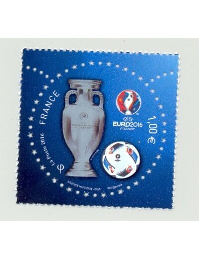 FRANCE 1 EURO 2016 UEFA YT5019 NEUF**