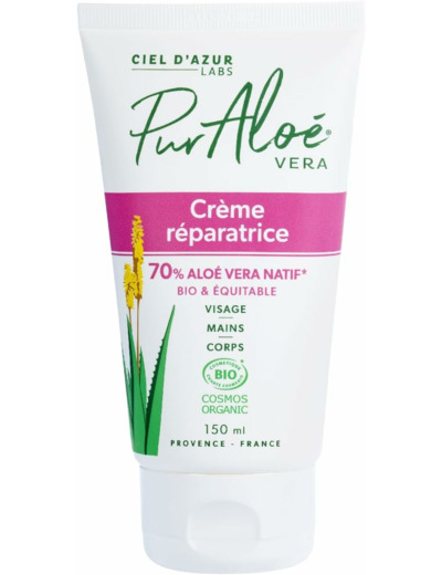 Creme reparatrice aloe vera 150ml Pur Aloe