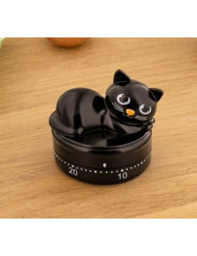 MINUTEUR CHAT NOIR