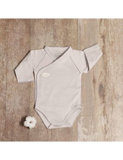 Body coton bio Taupe 1 mois