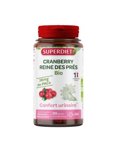 Cranberry bio reine des prés 90 comprimés
