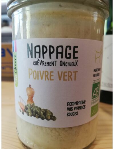 Nappage chèvre poivre vert