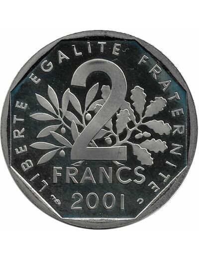 FRANCE 2 FRANCS ROTY 2001 BE