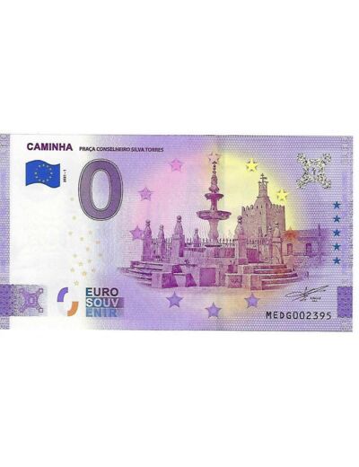 PORTUGAL 2021-1 CAMINHA VERSION ANNIVERSAIRE BILLET SOUVENIR 0 EURO