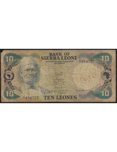 SIERRA LEONE 10 LEONES 1-7-1980 SERIE E1 TB (W8a)