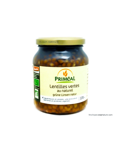 Lentilles Vertes au Naturel Bio 360g