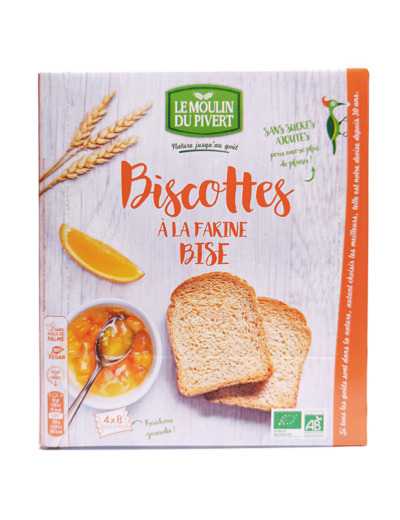 Biscottes À La Farine Bise 270g Bio