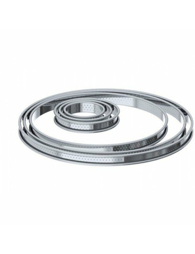 CERCLE A TARTE PERFOREE 24CM HAUTEUR 2CM