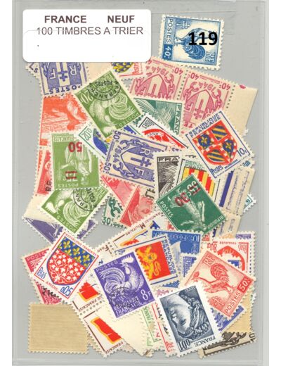 100 TIMBRES FRANCE NEUF A TRIER *119
