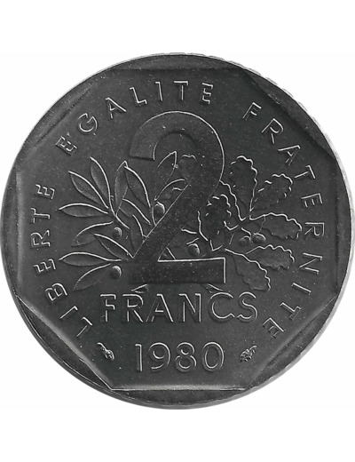 FRANCE 2 FRANCS ROTY 1980 FDC