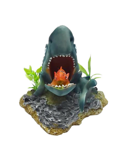 Décoration actionair requin avec nemo - 14,5x12,5x14CM