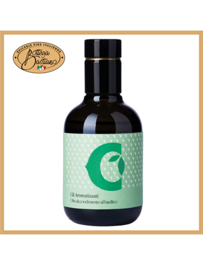 Huile d'olive au basilico