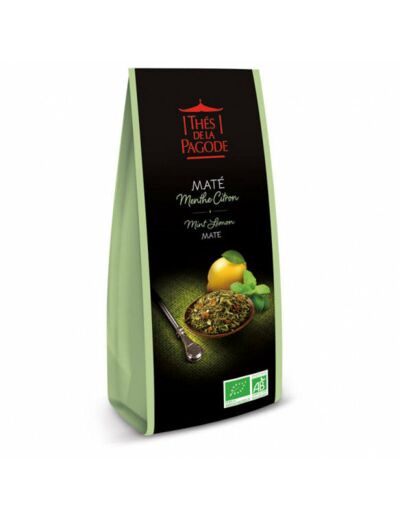 Maté Menthe Citron Bio-100g-Thés de la Pagode