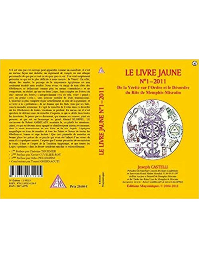 Le Livre Jaune N°01 - 2011