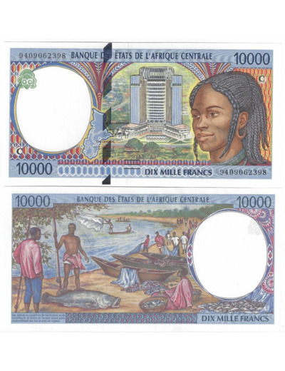 BANQUE DES ETATS DE L'AFRIQUE CENTRALE B.E.A.C CONGO 10000 FRANCS 1994 NEUF P.105 Ca