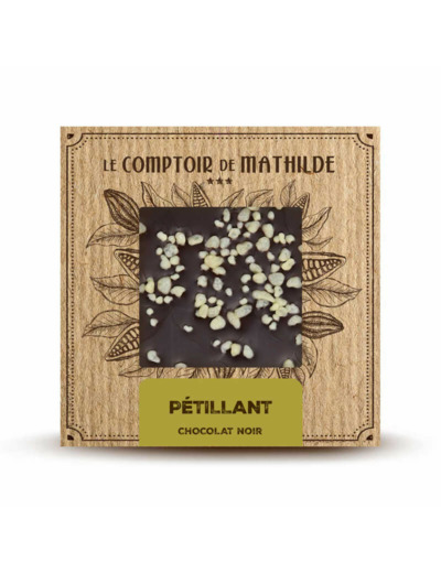 Tablette Pétillant - Chocolat noir - 80G