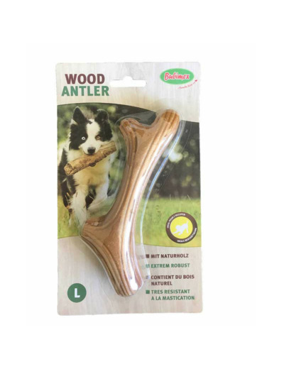 Jouet "Wood Antler" à mâcher pour chien - 4x15x25,5cm (taille L)