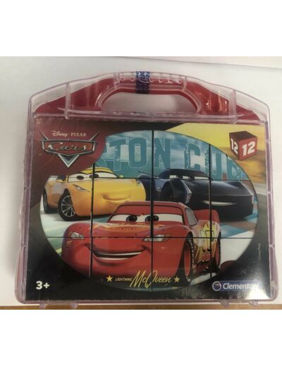 VALISETTE PUZZLE CUBE 12 PIECES CARS DISNEY PIXAR de chez CLEMENTONI