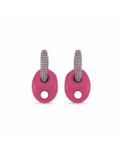 Boucles d'oreilles What About Me Petit Modèle Rose Néon