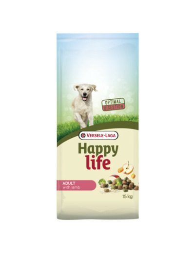 Croquettes Happy Life Adulte Agneau - 15kg