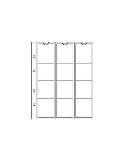 Feuilles Numismatiques NUMIS 12 compartiments maxi 44 mm 315584