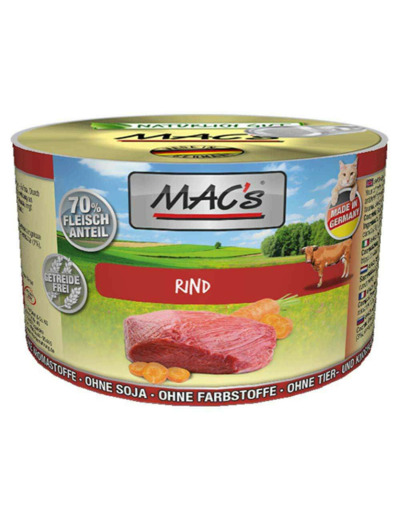 MAC'S boeuf pour chat - 2 formats