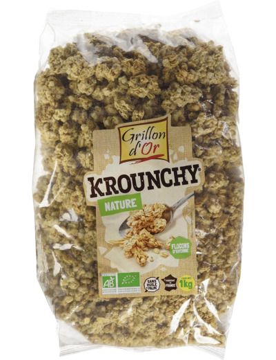 Krounchy avoine nature 1kg Grillon d Or