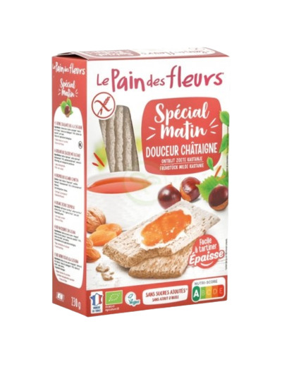 Tartines spécial matin bio châtaigne-230g-Le pain des fleurs